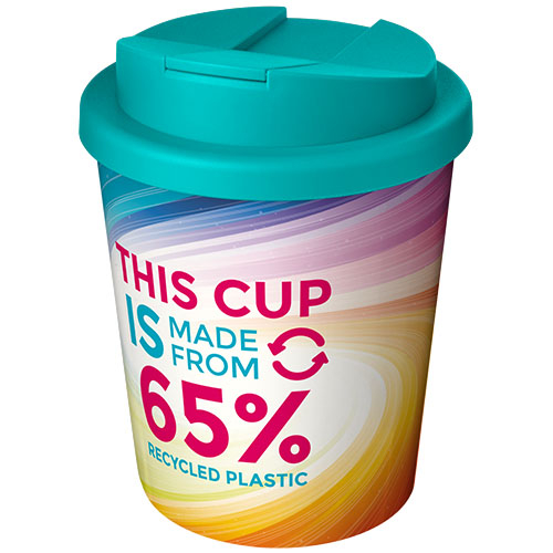 Gobelet publicitaire 250 ml Espresso Eco Brite-Americano Bleu aqua